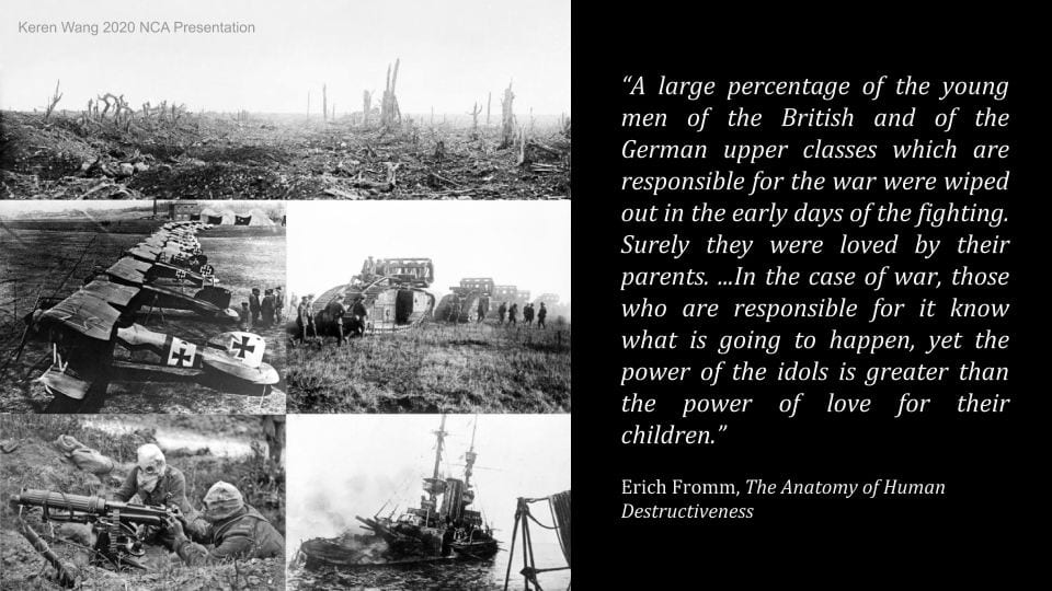 modernity has in many ways amplified intensity of human sacrifice