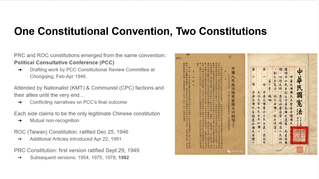 Slide 2: One Constitutional Convention, Two Constitutions